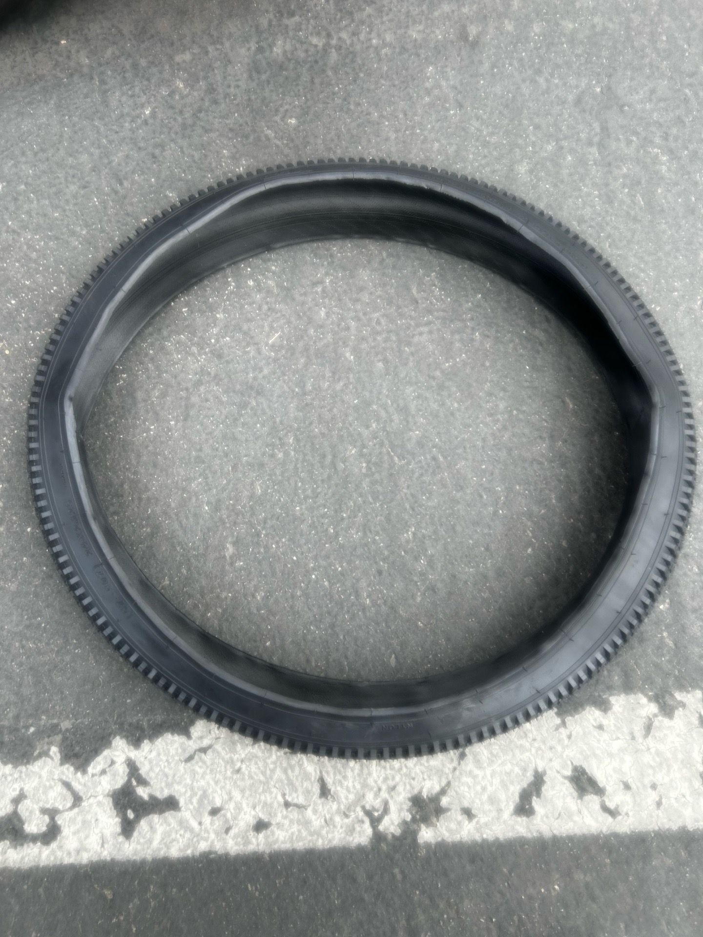 New bicycle tire