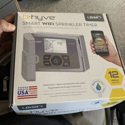 B-hyve 12-Zone Indoor/Outdoor Smart Sprinkler Controller, Works with Amazon Alexa