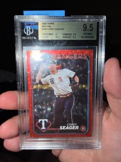 2024 Topps Red Foil Corey Seager #150 BGS 9.5