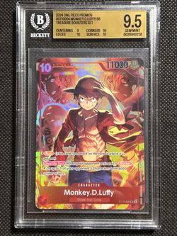 2024 One Piece Monkey D Luffy Treasure Boosters Promo #ST10-006 BGS 9.5 GEM MINT