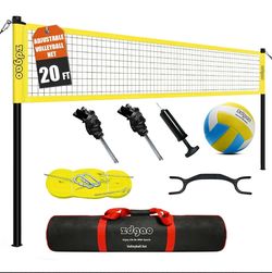 Zdgao 20 FT Adjustable Volleyball Set