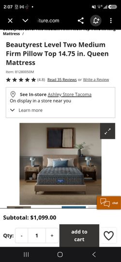 Adjustable Bedframe and Beautyrest Mattress