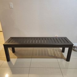 Outdoor Wooden Bench.