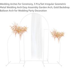 3 Piece Wedding/Balloon Arch