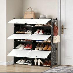 Shoe rack all white