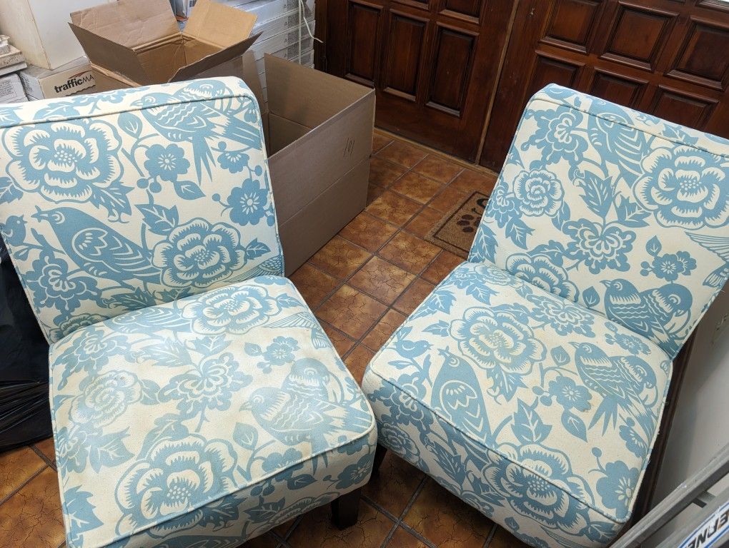 Two Cushion Chairs