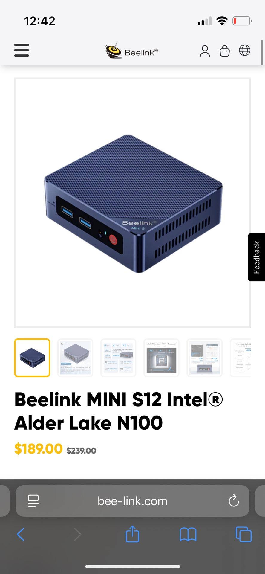 Beelink S12 Mini Pc