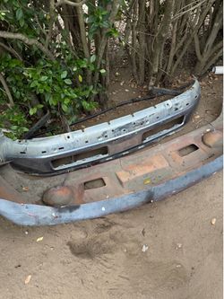 Two bumpers one metal and one fiberglass (read discription)