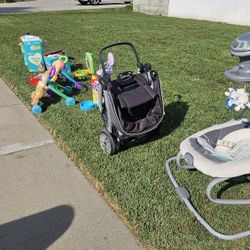 *CURB ALERT* FREE Baby Swing, Stroller, Toys, Pampers