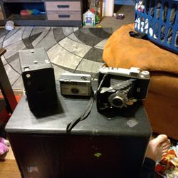 3 Vintage Kodak Cameras 