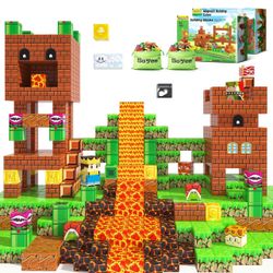 Magnetic Blocks Building Toys 108PCS -Build Mine Magnet World Kids GamesMagnet Toys for Boys & Girls Ages 5-7- STEM Toys for Age 3-10 Boys Girls Great