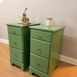 Two refinished night stands