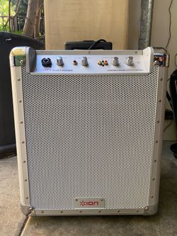 ION Block Rocker Sound System Wireless Portable Speaker  Ipod Dock White