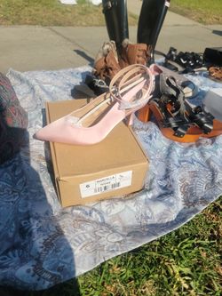 Pink Satin Pumps/heels