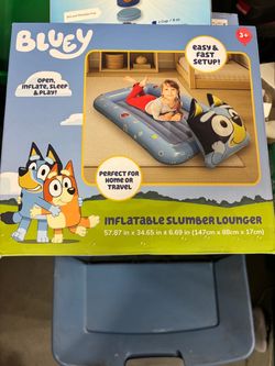 Bluey inflatable slumber lounge