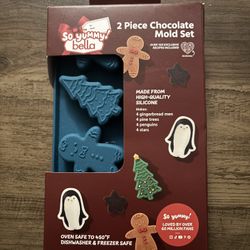 Two (2) High Quality Christmas Candy Molds. Hot Chocolate Melts, crafting, Etc