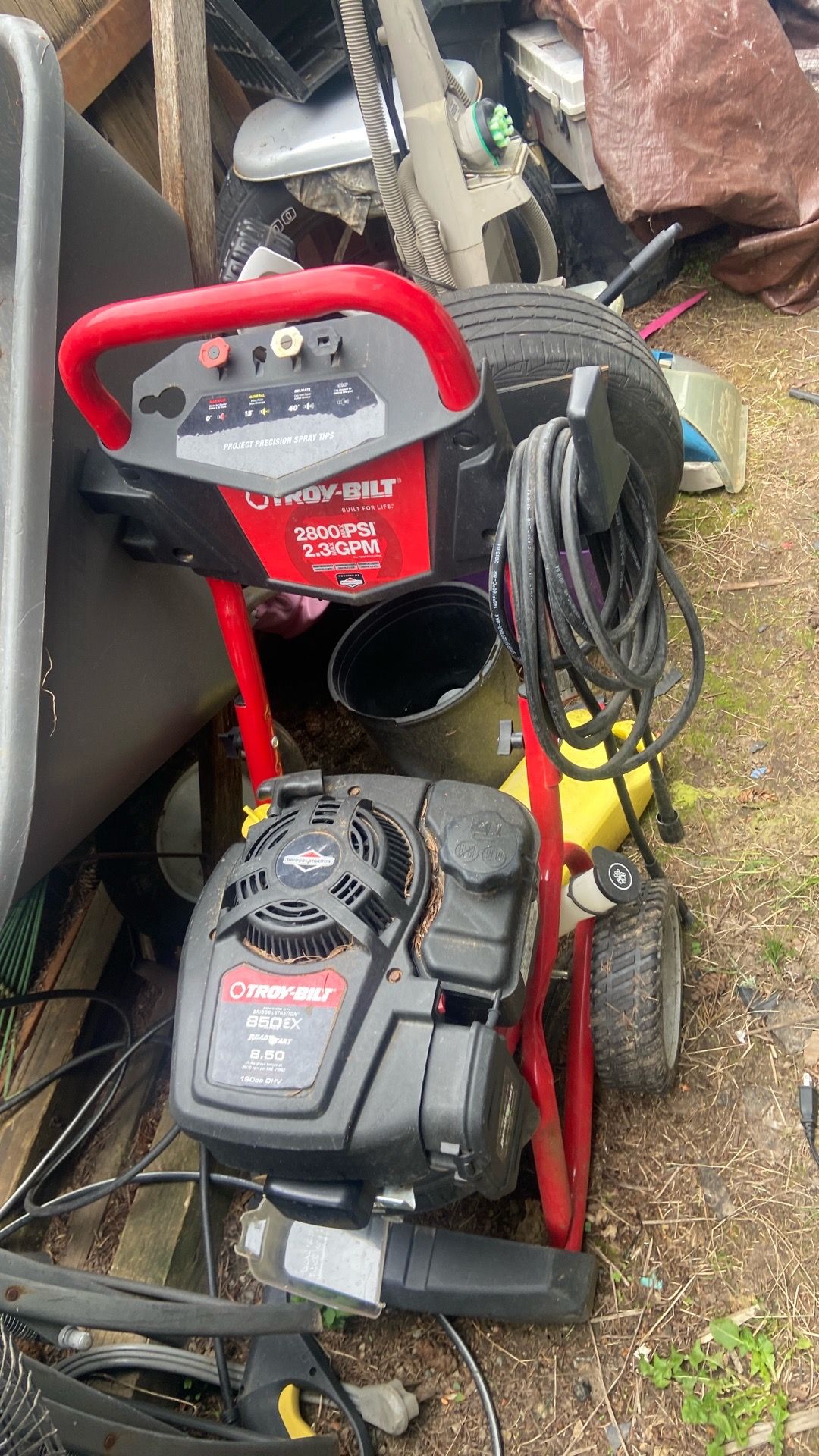 Pressure washer 2800 psi Need work pick up. E. Side. Tacoma