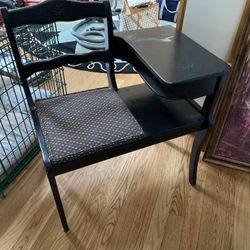 antique telephone chair