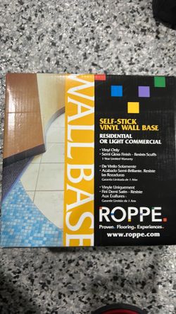 Self stick vinyl wall base