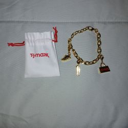 TJ Maxx Gold Charm Bracelet Brand New