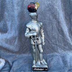 Vintage Ballantine’s Scotch Whisky Advertising Knight Statue – 14 Year Display Figure – RARE!