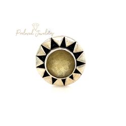 Silver Yellow Stone Ring 