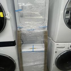 NEW open Box GE stackable 27” Wide Washer And Dryer 