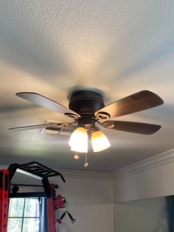 2 Used Ceiling Fans - Dark Brown