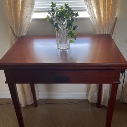 Beautiful Cherry Wood Table With a drawer.  