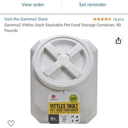 Pet Food Containers (stackable) 