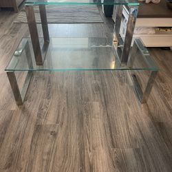 Glass Coffee Table/ Glass End Table 
