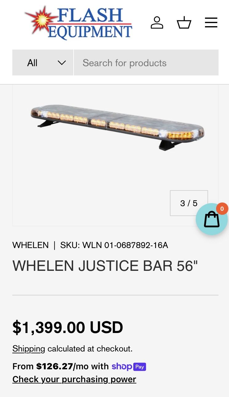 Light bar WHELEN