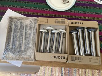 Ikea Morabo Stainless Steel Legs 6 1/4” 12 Total 3x Boxes 4 Legs Each $10 Each Or $30 For 3 Boxes