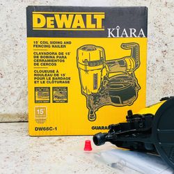 DeWalt 15° Coil Siding And Fencing Nailer 