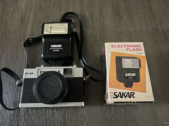 Premier PC-80 Film Camera with Sakar 24M Flash