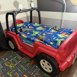 Kids Twin Jeep Bed 