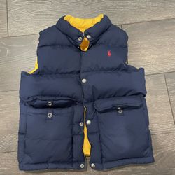 Double Sided Polo Puffer Vest (original)