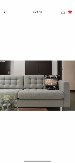 IKEA MORABO Sofa – GUNNARED Light Green with metal legs – Like New
