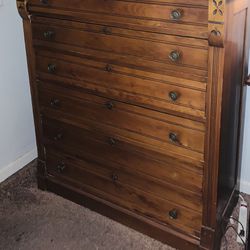 Solid Wood Tall Chest Of Drawers