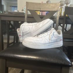  Supreme White Air Forces Size 13