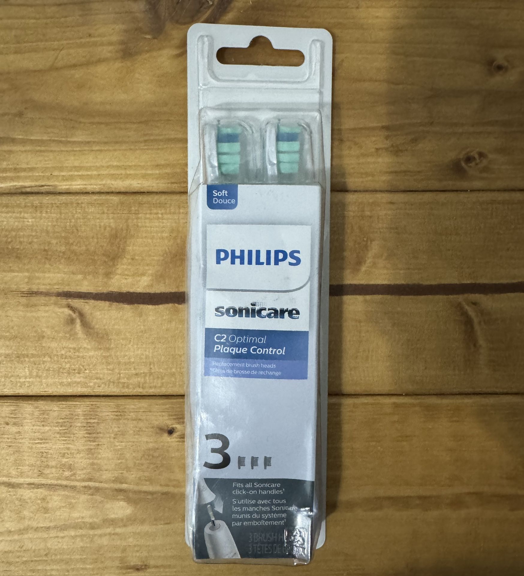 Philips Sonicare C2 Plaque Control - Electric Toothbrush Heads, White, 3 Pack