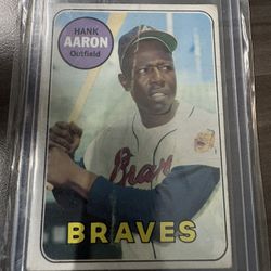 1969 Topps #100 Hank Aaron Card