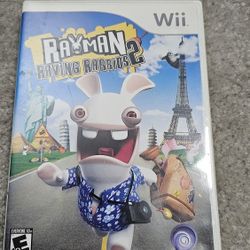 Rayman Raving Rabbids 2 Wii Game CIB