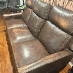 Leather sofa Couch