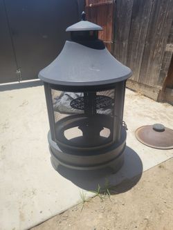 2 in 1 firepit and grill