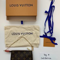 New Louis Vuitton Mini Pochette Bag (Very cute! Made in France) 