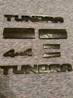 2022- 2026 Toyota Tundra Blackout Emblem Badge Set