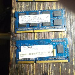 Elpida DDR3 RAMs 4GB 1600 1.5V SODIMM 204PIN 4GB 2Rx8 PC3-12800S-11-10-F2 DDR3 Laptop Memory 4GB