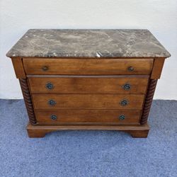 Four Drawer Marble Top Dresser by Pennsylvania House