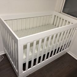 Babyletto Harlow 3-in-1 Convertible Crib with a Newton Mattress